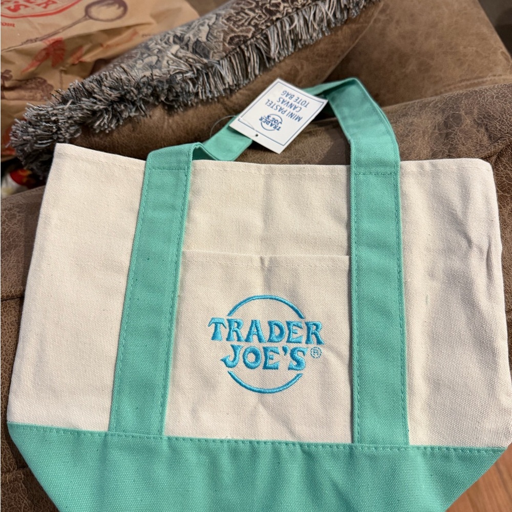 Trader Joe’s Pastel Green Mini Tote